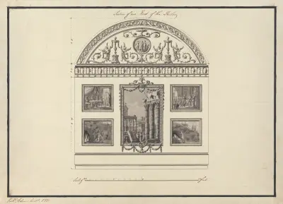 Headfort House, Ireland: Section of One End of the Parlor, 1771 – nr 2 av Robert Adam