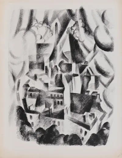 Fönster mot staden av Robert Delaunay