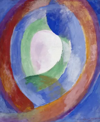 Cirkelformer, måne nr 1 av Robert Delaunay
