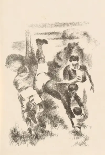 Ill. pour ‘La Relève du matin’ de Montherlant av Robert Delaunay