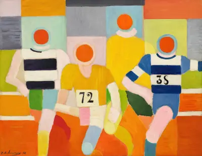 Löparna av Robert Delaunay