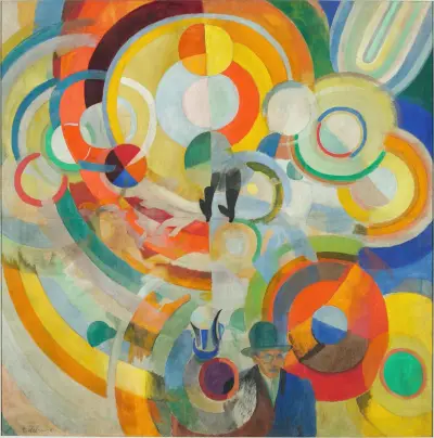 Cirkus med grisar av Robert Delaunay