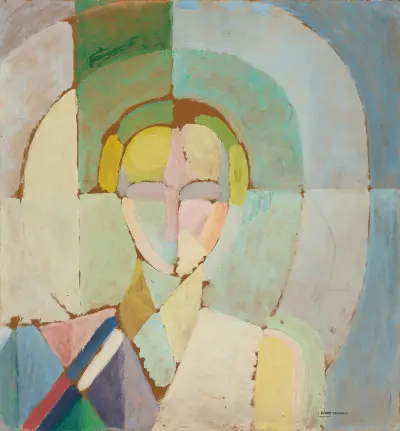 Portrait De Madame Heim av Robert Delaunay