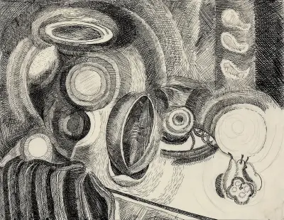 Portugisiskt stilleben av Robert Delaunay