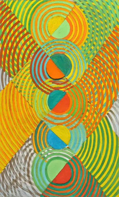 Relief orange av Robert Delaunay
