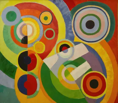 Rytm, livsglädje av Robert Delaunay