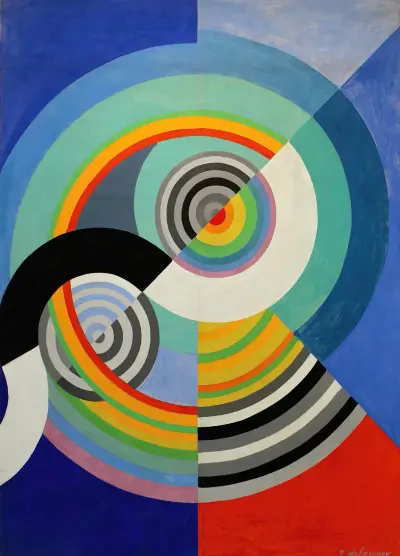 Rytm nr 3 av Robert Delaunay