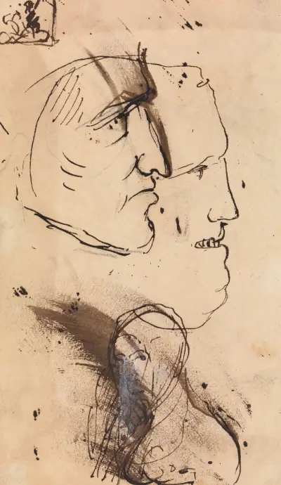 Porträttstudier av Benjamin Robert Haydon