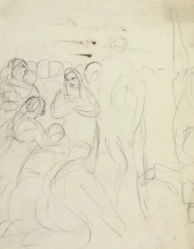 Studie für eine Menschenmenge von Benjamin Robert Haydon