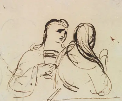 Study For, Christ’s Entry into Jerusalem (1814 to 1820), 1814 av Benjamin Robert Haydon