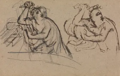 Studie av en figur med dolk av Benjamin Robert Haydon
