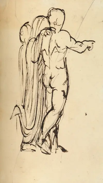 Studie einer Gruppe stehender Figuren von Benjamin Robert Haydon