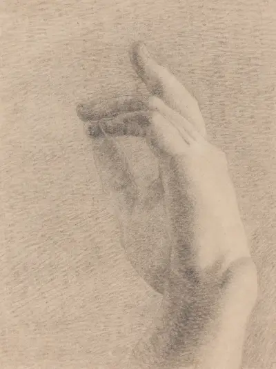 Studie av en hand av Benjamin Robert Haydon