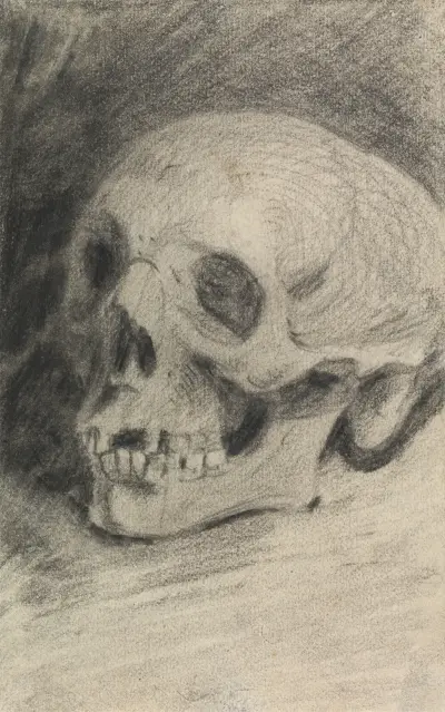 Studie av en skalle av Benjamin Robert Haydon