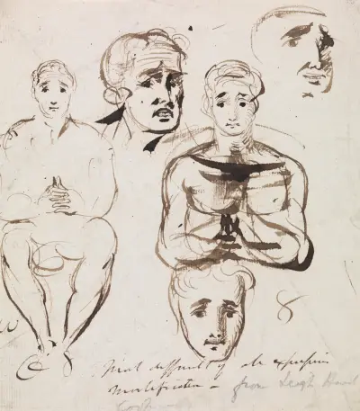 Studie des Gesichtsausdrucks von Benjamin Robert Haydon
