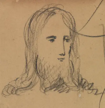 Studie des Antlitzes Jesu von Benjamin Robert Haydon