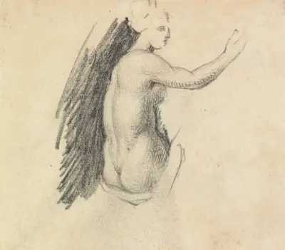 Studie vom Rücken eines nackten Körpers von Benjamin Robert Haydon