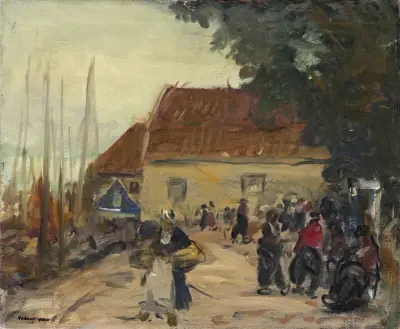 Volendam Street Scene av Robert Henri