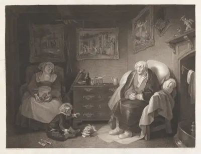 Som ni behagar; akt II, scen VII; Mannens sju åldrar (sjunde åldern) av Robert Smirke