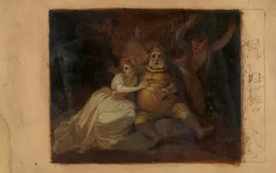 Falstaff vid Herne's Oak av Robert Smirke