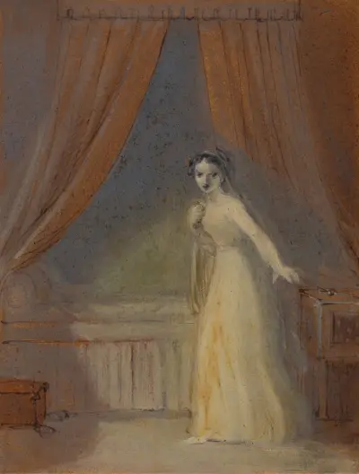 Julia på väg att ta sin sömndryck av Robert Smirke