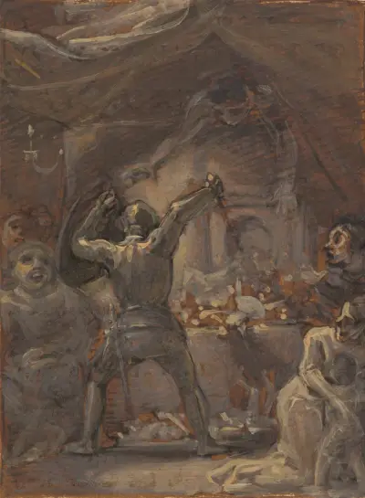 One from Illustrations to Shakespeare av Robert Smirke