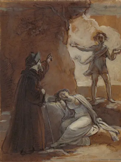 Prospero och Ariel av Robert Smirke
