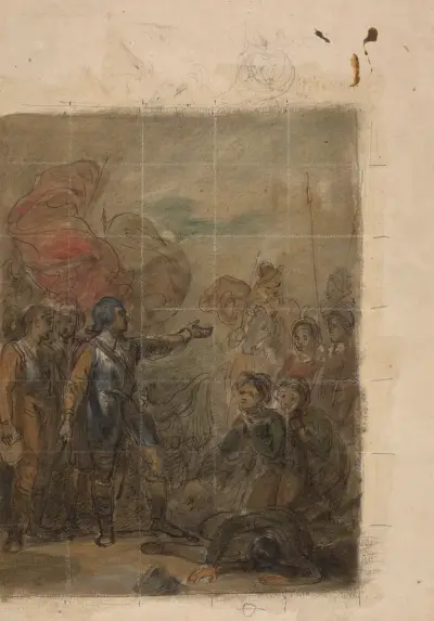 Scen ur Don Quijote av Robert Smirke