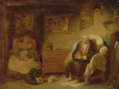 The Seven Ages of Man- Second Childishness, ‘As You Like It,’ II, vii av Robert Smirke