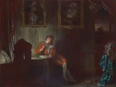 The Seven Ages of Man- The Lover, ‘As You Like It,’ II, vii av Robert Smirke