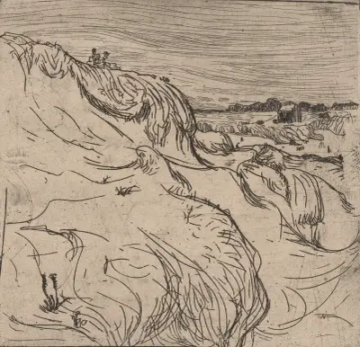 Dune et maison au Pouldu av Roderic O'Conor