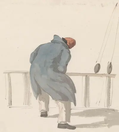 Bootsman aan boord van het schip l’Heureuse Marianne av Abraham-Louis-Rodolphe Ducros