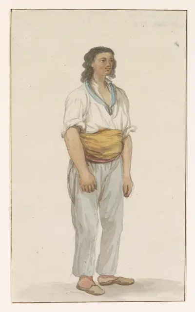 Jongen in herberg op Malta av Abraham-Louis-Rodolphe Ducros