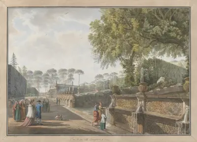 Villa Pamphili av Abraham-Louis-Rodolphe Ducros