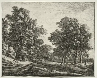 Goats Under the Trees av Roelant Roghman
