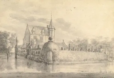 Schloss Meerdevoort bei Dordrecht von Roelant Roghman