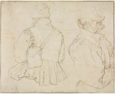 Two Bohemian Peasants in Half-Length av Roelant Savery