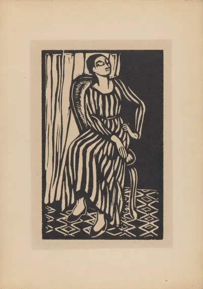 The Striped Dress av Roger Fry