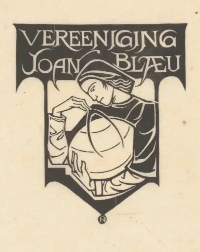 Ex libris van de Vereeniging Joan Blaeu av Richard Nicolaüs Roland Holst