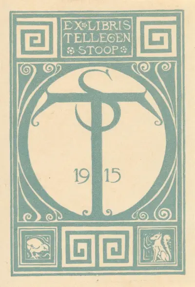 Ex libris van Tellegen-Stoop av Richard Nicolaüs Roland Holst