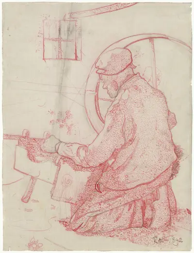 Väverska från Laren av Richard Nicolaüs Roland Holst