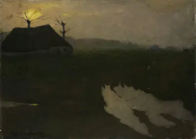 Landskap i månsken av Richard Nicolaüs Roland Holst