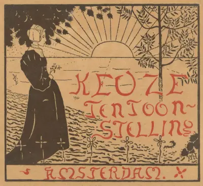 Omslag till urvalskatalogen för samtida nederländsk konst, 1892 av Richard Nicolaüs Roland Holst