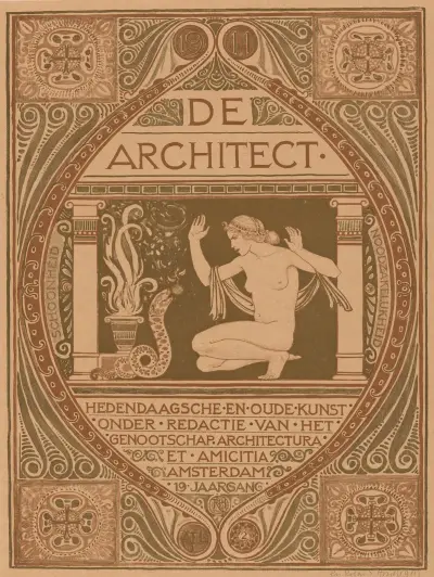 Omslag till De Architect av Richard Nicolaüs Roland Holst
