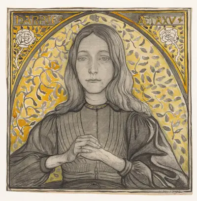 Porträtt av Harpje, 15 år av Richard Nicolaüs Roland Holst