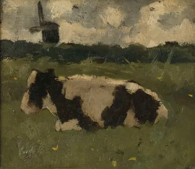Vilande ko vid en kvarn av Richard Nicolaüs Roland Holst