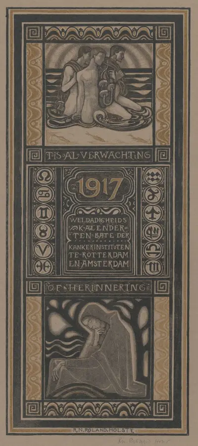 Välgörenhetskalender för 1917 av Richard Nicolaüs Roland Holst