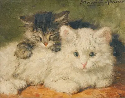Two Kittens – nr 1 av Henriëtte Ronner-Knip