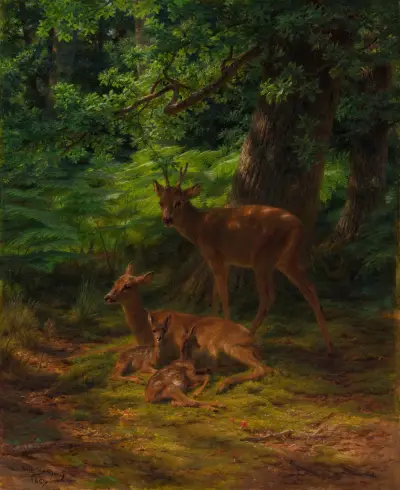 Ruhender Hirsch von Rosa Bonheur