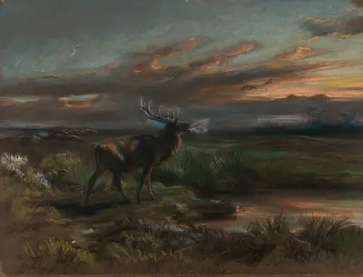 Hjortens lockrop av Rosa Bonheur